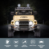 Ride On Cars: Kahuna Authorised Toyota Fj Cruiser Kids Electric Ride On Car - Khaki