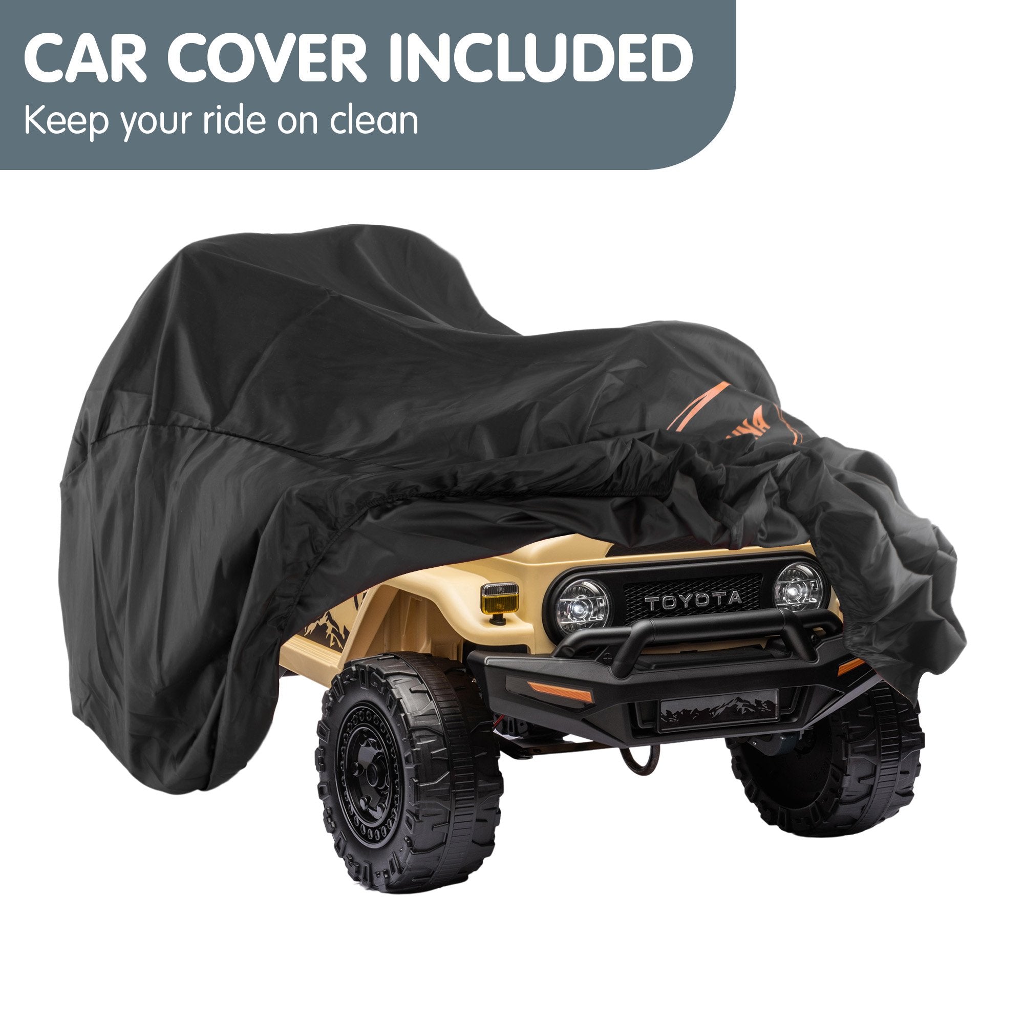 Ride On Cars: Kahuna Authorised Toyota Fj Cruiser Kids Electric Ride On Car - Khaki