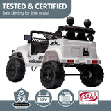 Ride On Cars: Kahuna Authorized Toyota Electric Kids Ride-on Car Fj Cruiser - White