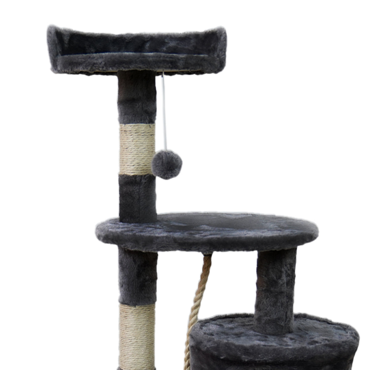 Cat Scratching Posts: Furtastic 110cm Cat Tree Scratching Post - Dark Grey