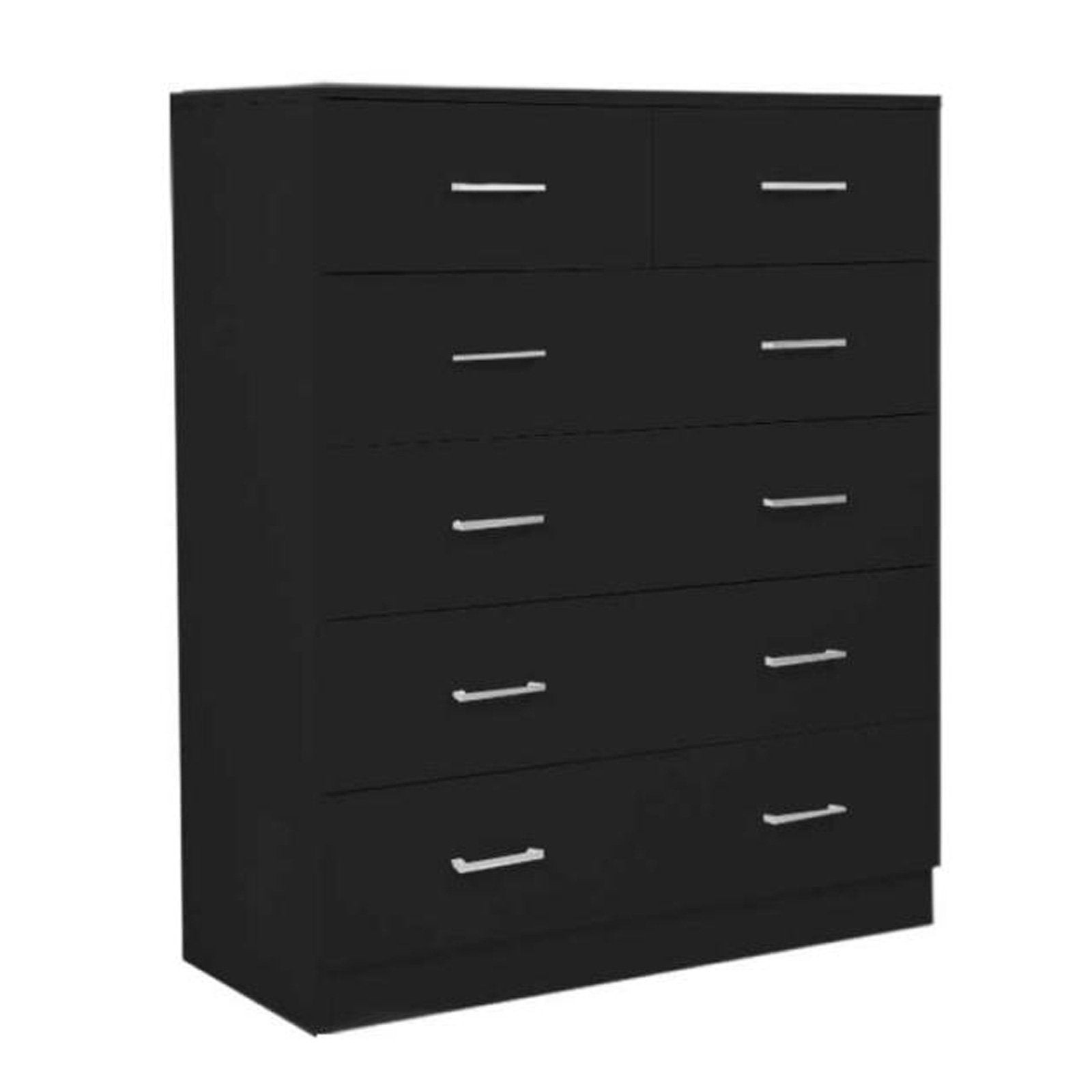 Dressers: Sarantino Tallboy Dresser 6 Chest Of Drawers Table Cabinet Bedroom Storage Black