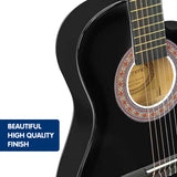 Guitars: Karrera Childrens Acoustic Guitar Kids - Black