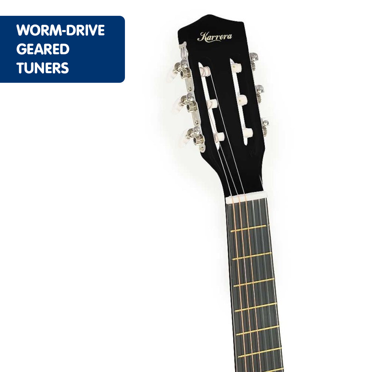 Guitars: Karrera Childrens Acoustic Guitar Kids - Black