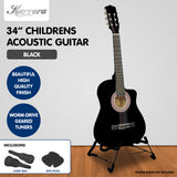 Guitars: Karrera Childrens Acoustic Guitar Kids - Black