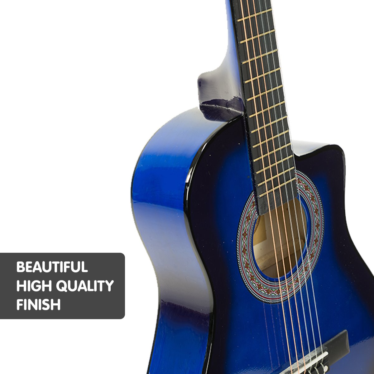 Guitars: Karrera Childrens Acoustic Guitar Kids - Blue