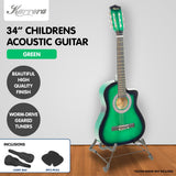 Guitars: Karrera Childrens Acoustic Guitar Kids - Green
