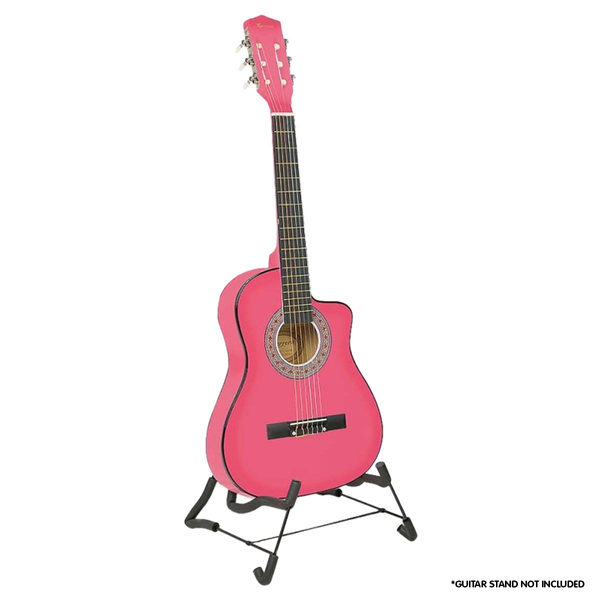 Guitars: Karrera Childrens Acoustic Guitar Kids - Pink