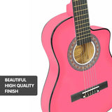Guitars: Karrera Childrens Acoustic Guitar Kids - Pink