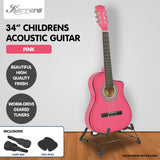 Guitars: Karrera Childrens Acoustic Guitar Kids - Pink