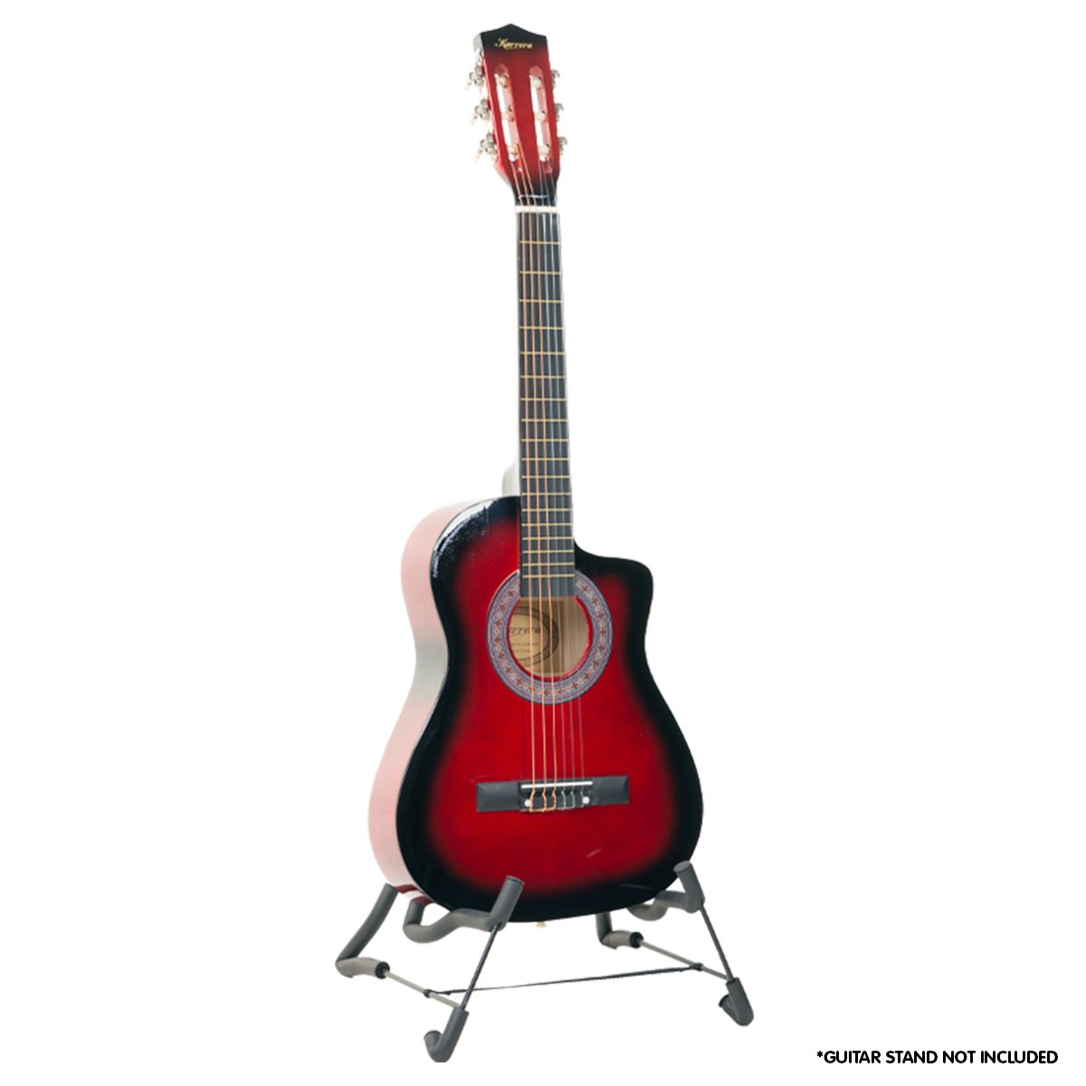 Guitars: Karrera Childrens Acoustic Guitar Kids - Red