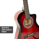Guitars: Karrera Childrens Acoustic Guitar Kids - Red