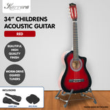 Guitars: Karrera Childrens Acoustic Guitar Kids - Red