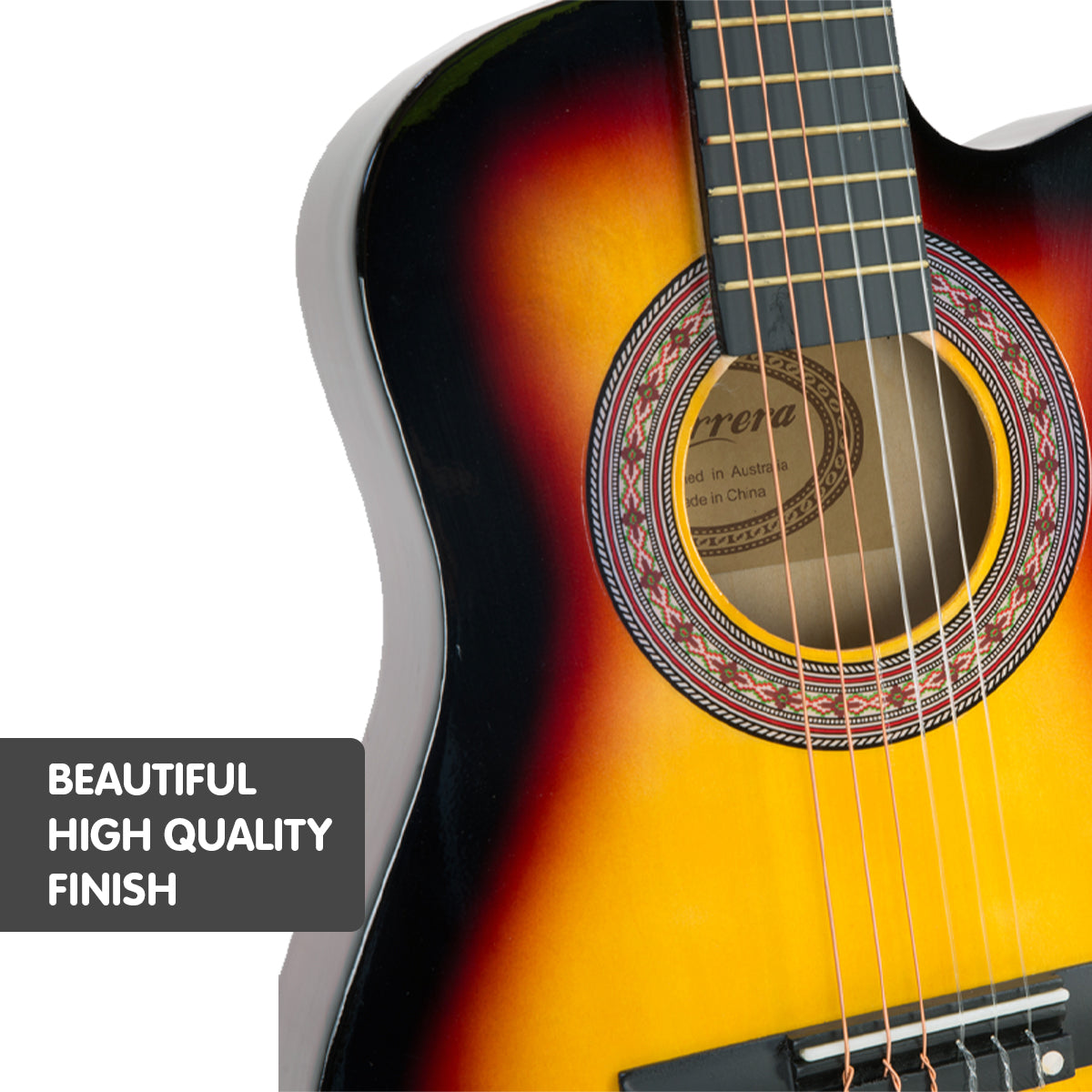 Guitars: Karrera Childrens Acoustic Guitar Kids - Sunburst