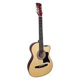 Guitars: Karrera 38in Cutaway Acoustic Guitar with guitar bag - Natural
