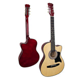 Guitars: Karrera 38in Cutaway Acoustic Guitar with guitar bag - Natural