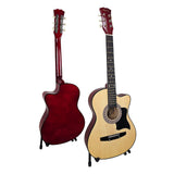 Guitars: Karrera 38in Pro Cutaway Acoustic Guitar with guitar bag - Natural