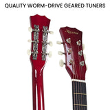 Guitars: Karrera 38in Pro Cutaway Acoustic Guitar with guitar bag - Natural