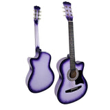 Guitars: Karrera 38in Cutaway Acoustic Guitar with guitar bag - Purple Burst