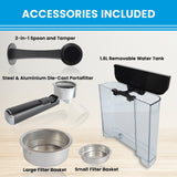Coffee Machines & Accessories: Pronti 1.6L Automatic Coffee Espresso Machine with Steam Frother