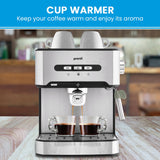 Coffee Machines & Accessories: Pronti 1.6L Automatic Coffee Espresso Machine with Steam Frother