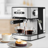 Coffee Machines & Accessories: Pronti 1.6L Automatic Coffee Espresso Machine with Steam Frother