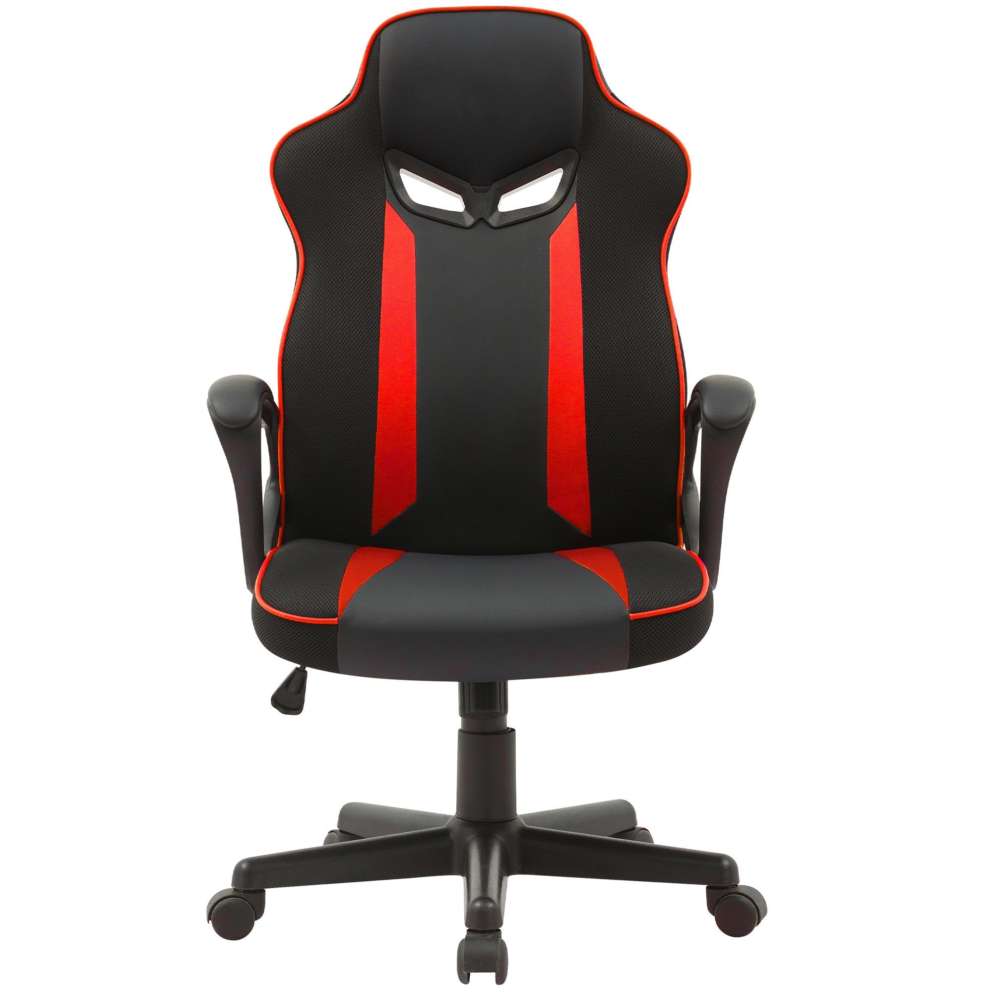 Office & Desk Chairs: Sarantino Fayzo Racing Reclining Office Gaming Chair Black And Red Adjustable Computer Desk Seat With Adjustable Height, Breathable Mesh Back, Padded Armrests