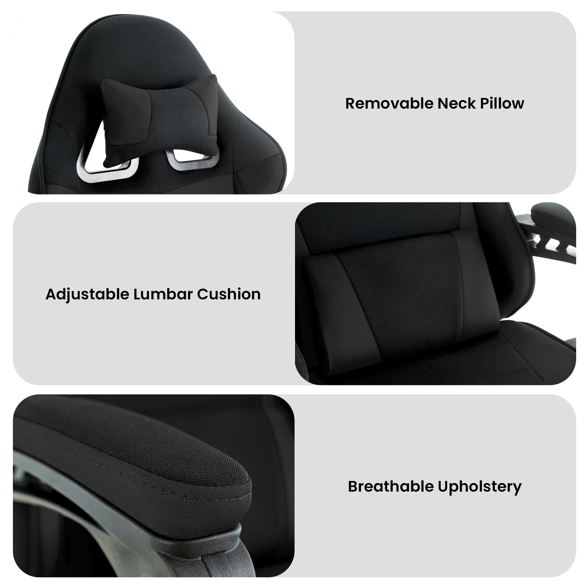 Office & Desk Chairs: Sarantino Antre Kids Study Gaming Chair Black Adjustable Computer Desk Seat Racing Inspired-look With Adjustable Height, Ergonomic Back Support, Padded Armrests