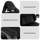 Office & Desk Chairs: Sarantino Antre Kids Study Gaming Chair Black Adjustable Computer Desk Seat Racing Inspired-look With Adjustable Height, Ergonomic Back Support, Padded Armrests