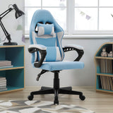 Gaming Chairs: Sarantino Antre Kids Study Gaming Chair in Black and White Office Adjustable Height Chair