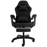 Office & Desk Chairs: Sarantino Cueva Reclining High Back Office Gaming Chair Black Retractable Footrest Computer Seat