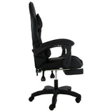 Office & Desk Chairs: Sarantino Cueva Reclining High Back Office Gaming Chair Black Retractable Footrest Computer Seat