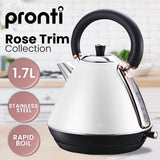 Toasters & Grills: Pronti Toaster, Kettle & Coffee Machine Breakfast Set - White