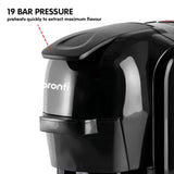 Coffee Machines & Accessories: Pronti HomeMaid 3-in-1 Coffee Machine Multi-Capsule Pods and Ground Coffee Nespresso & Caffitaly Compatible CM-511HM