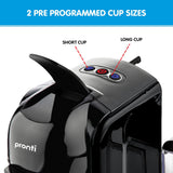Coffee Machines & Accessories: Pronti HomeMaid 3-in-1 Coffee Machine Multi-Capsule Pods and Ground Coffee Nespresso & Caffitaly Compatible CM-511HM
