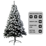 Christmas Trees: Christabelle Snow-Tipped Artificial Christmas Tree 1.5m - 550 Tips