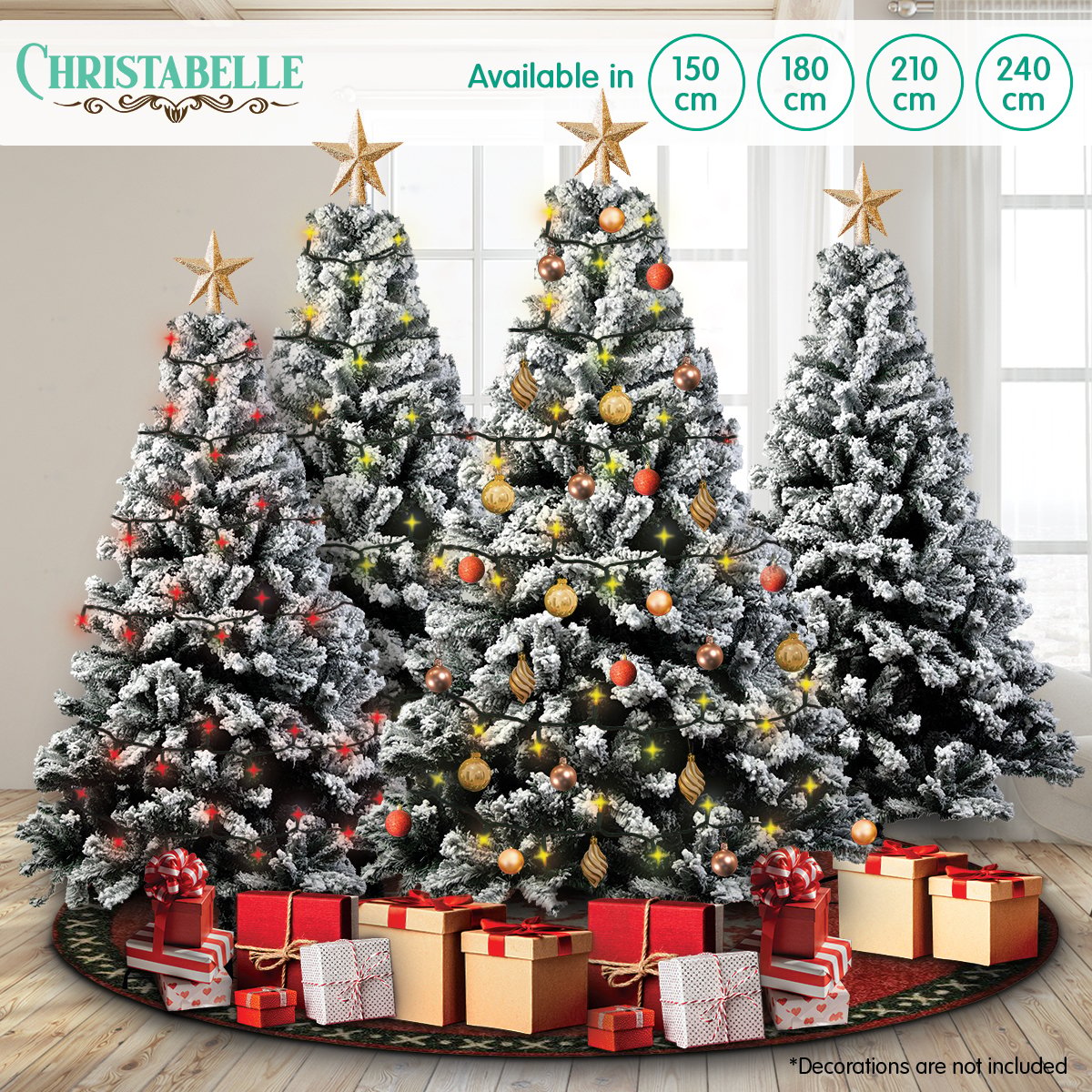 Christmas Trees: Christabelle Snow-Tipped Artificial Christmas Tree 2.4m 1500 Tips