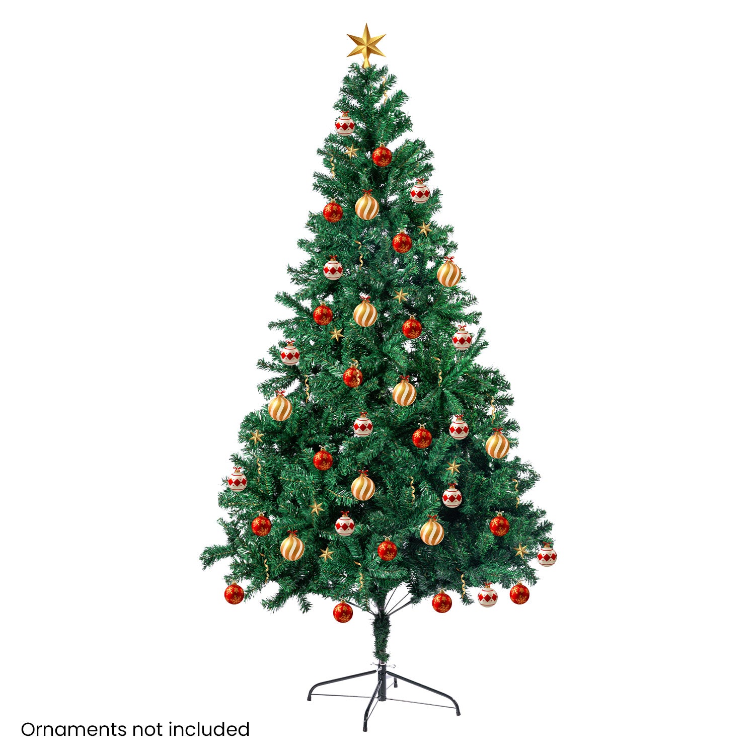 Christmas Trees: Christabelle Christmas Tree Decor 1.2m Xmas Decorations - 300 Tips Green