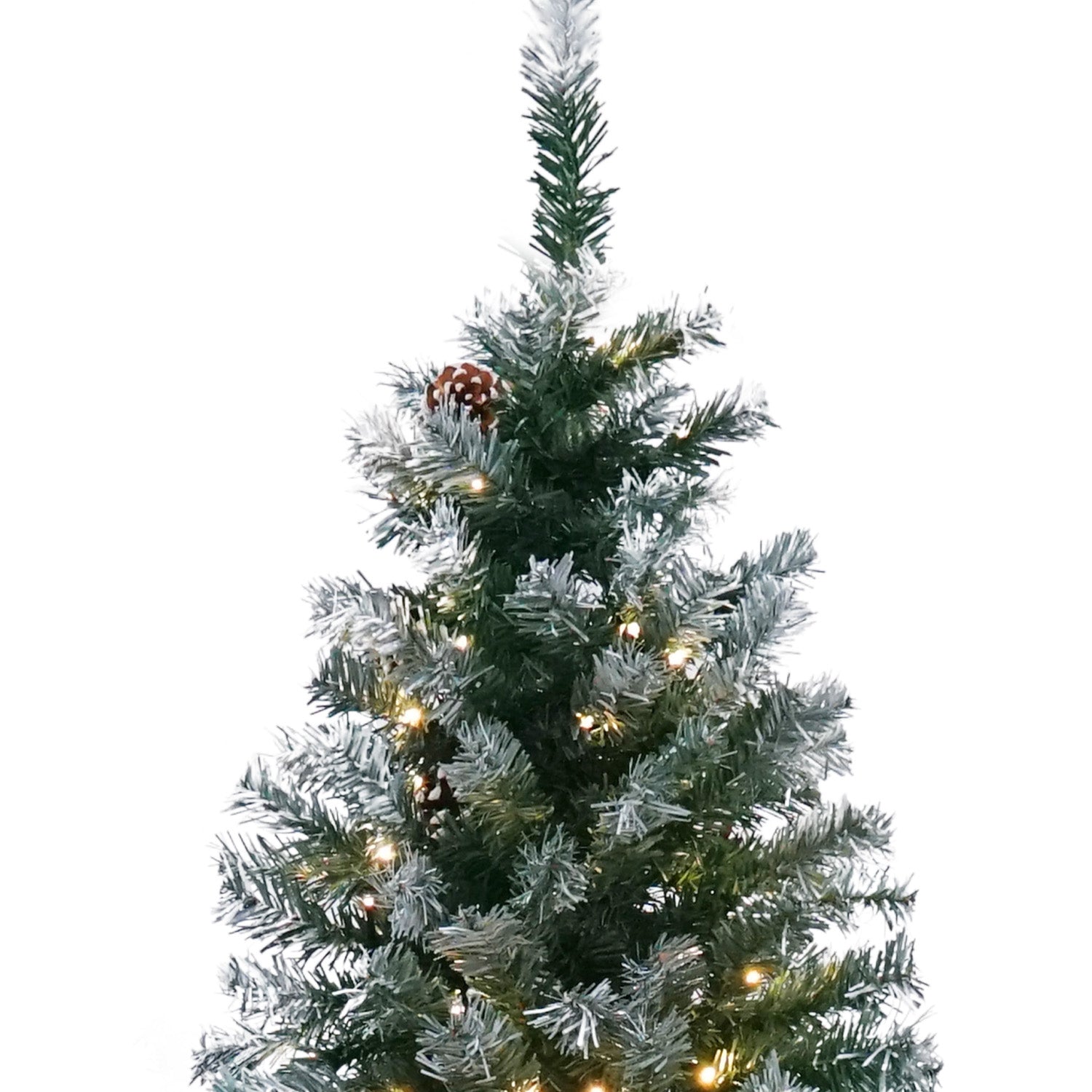Christmas Trees: Christabelle 1.5m Pre Lit LED Christmas Tree Decor with Pine Cones Xmas Decorations