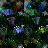 Christmas Trees: Christabelle 1.5m Enchanted Pre Lit Fibre Optic Christmas Tree Stars Xmas Decor