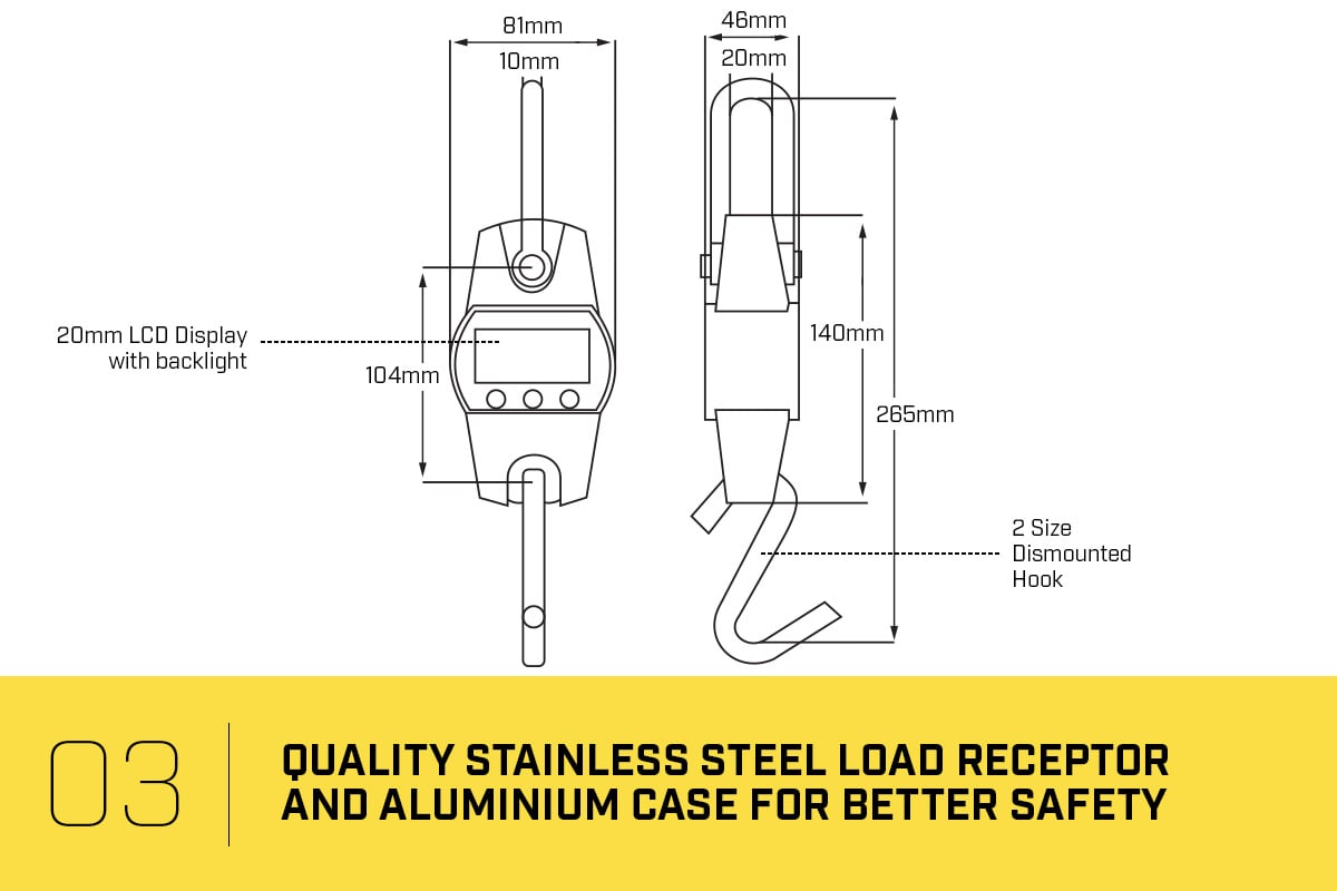 Measuring Tools & Sensors: Kartrite Crane Scales Hanging 300Kg Industrial Electronic
