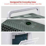 Electric Heaters: Dimplex Portable 12L Dehumidifier in Black and White