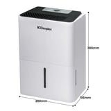 Dimplex Portable 12L Dehumidifier with Air Purifier in Black and White