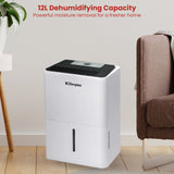 Dimplex Portable 12L Dehumidifier with Air Purifier in Black and White