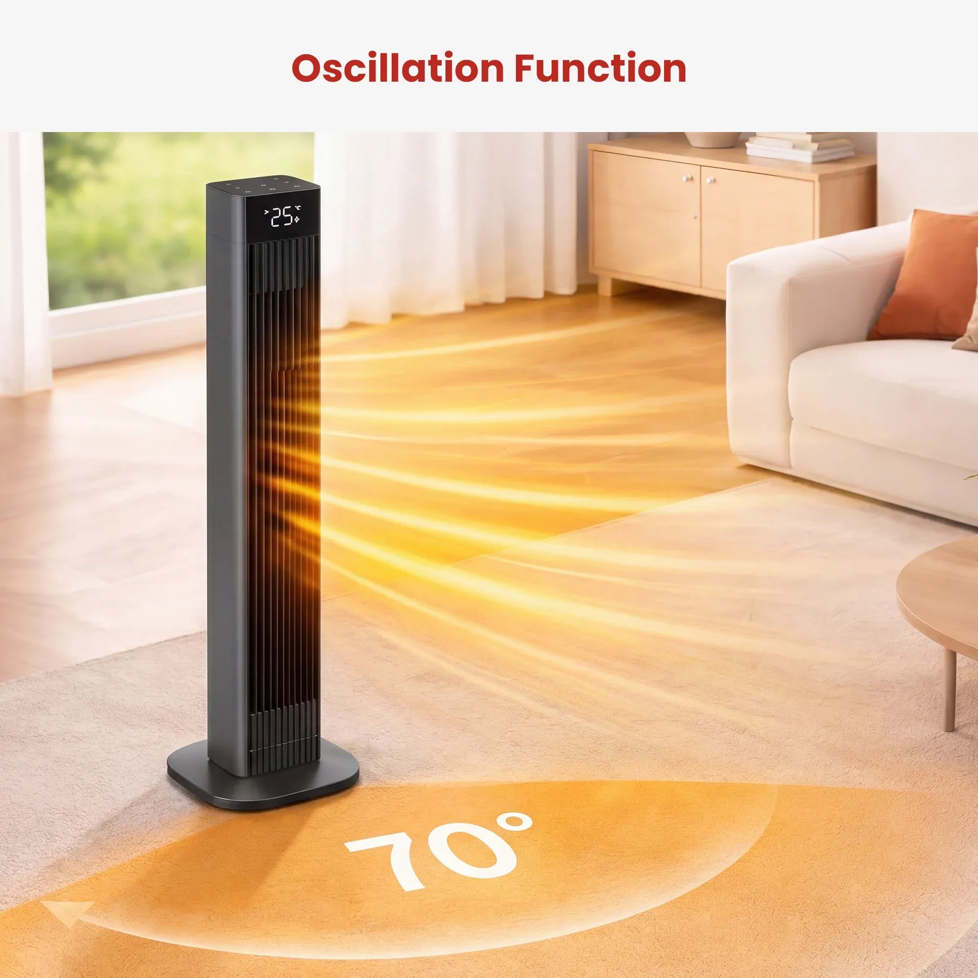 Dimplex 2.2kW DC Digital Ceramic Oscillating Electric Heater with Timer