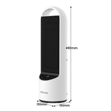 Electric Heaters: Dimplex 2kW Personal DC Digital Ceramic Heater in Black and White