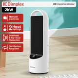 Electric Heaters: Dimplex 2kW Personal DC Ceramic Heater in Black and White