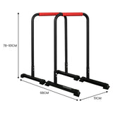 Gym Equipment & Accessories: Powertrain Dip Bars Pair Load Capacity 200kg Separated Type Push-up Bars