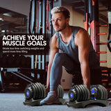 Free Weights: Powertrain 48KG Adjustable Dumbbell Set With Stand Blue