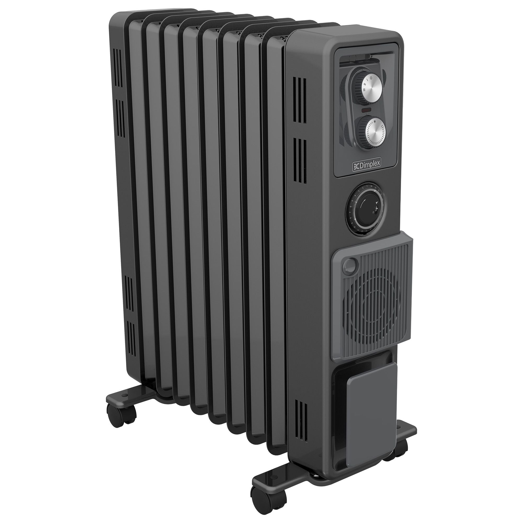Dimplex Oil Free 2.4kW Column Heater w/ Turbo Fan and Timer in Black