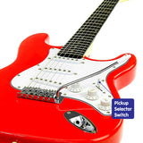 Guitars: Karrera 39in Electric Guitar - Red